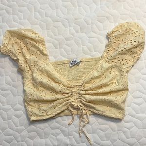 YELLOW Hollister Crop Top